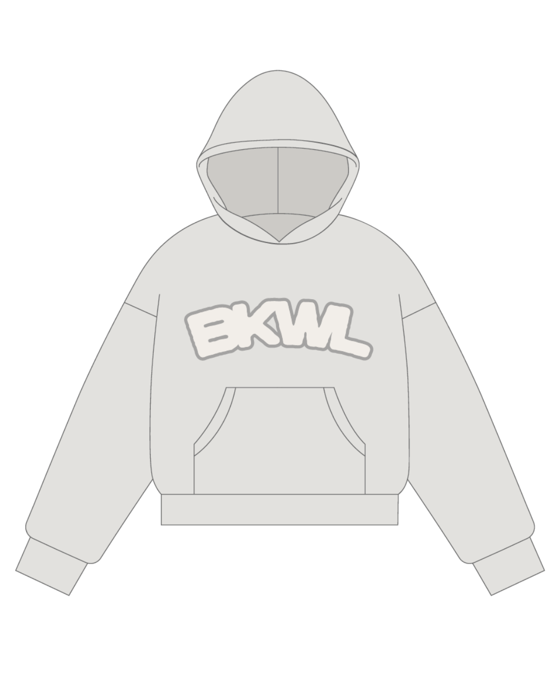 Hoodie Boxy - BlackWell