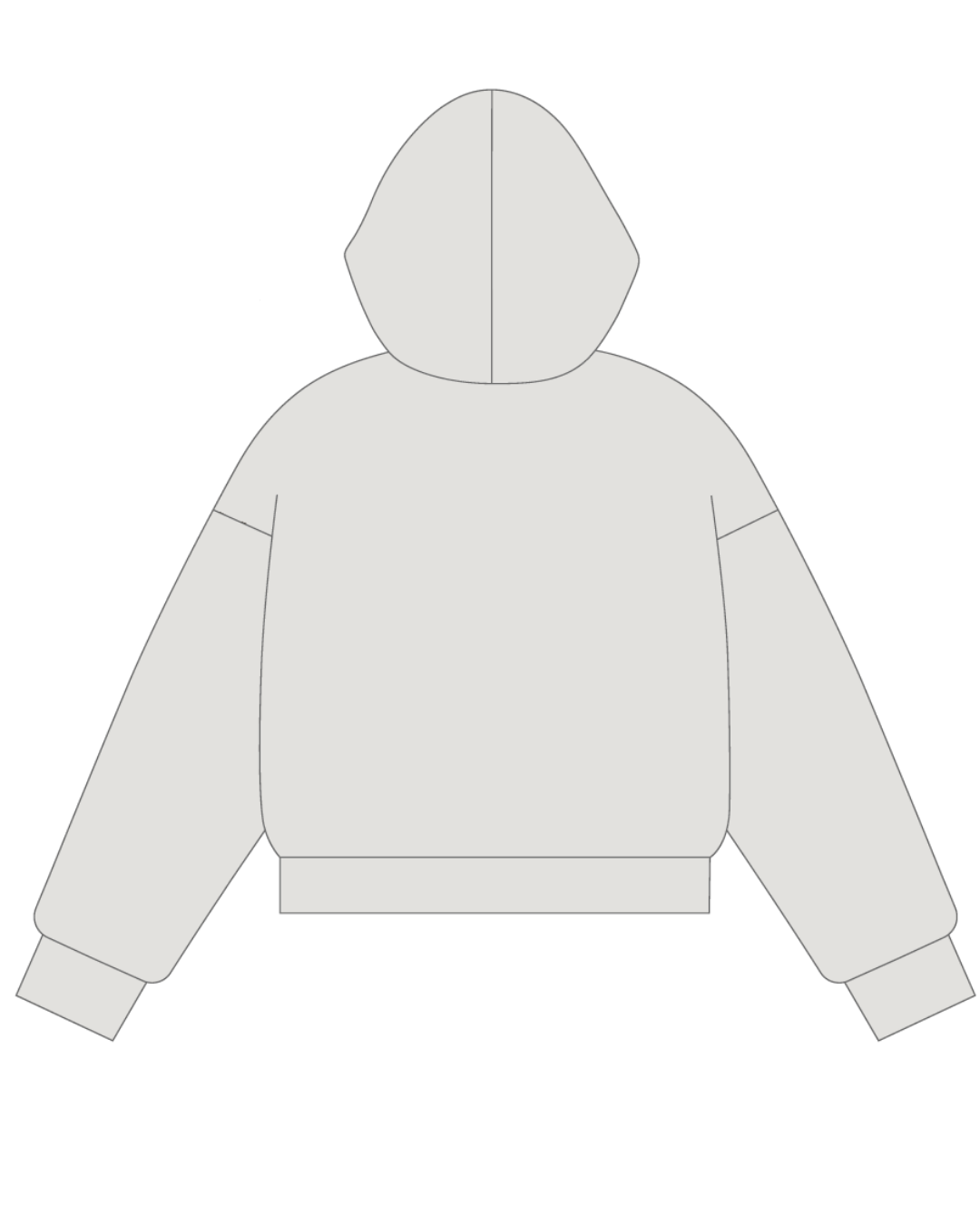 Hoodie Boxy - BlackWell