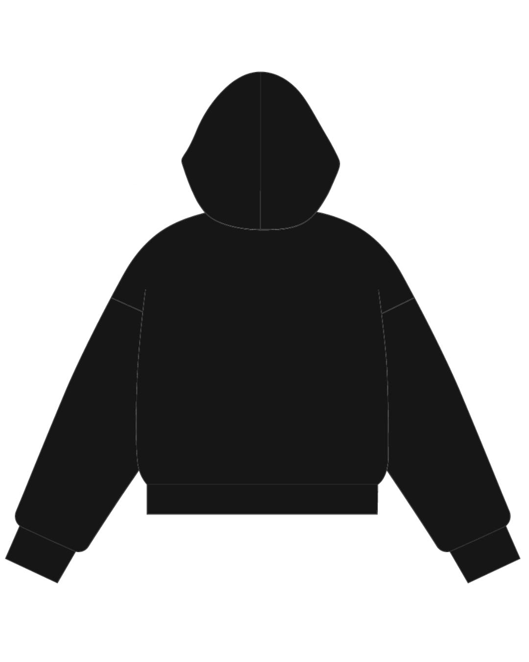 Hoodie Boxy - Black Vibes